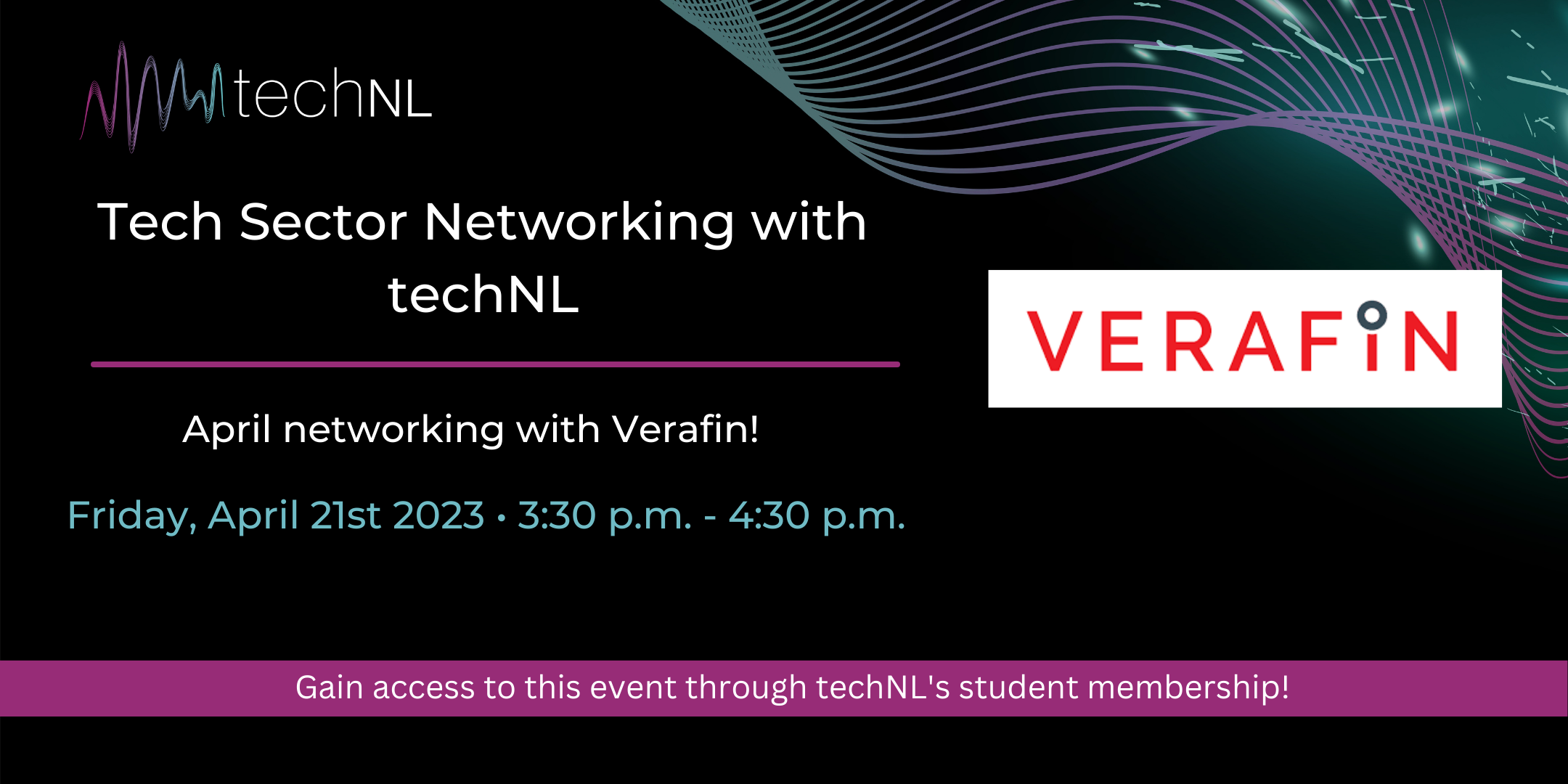 Tech Sector Networking with techNL: April Networking with Verafin!